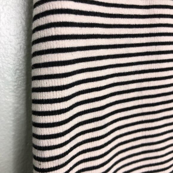 Silence + Noise Ivory Black Striped Stretch Harness Backless Night Out Dress M - Picture 14 of 16